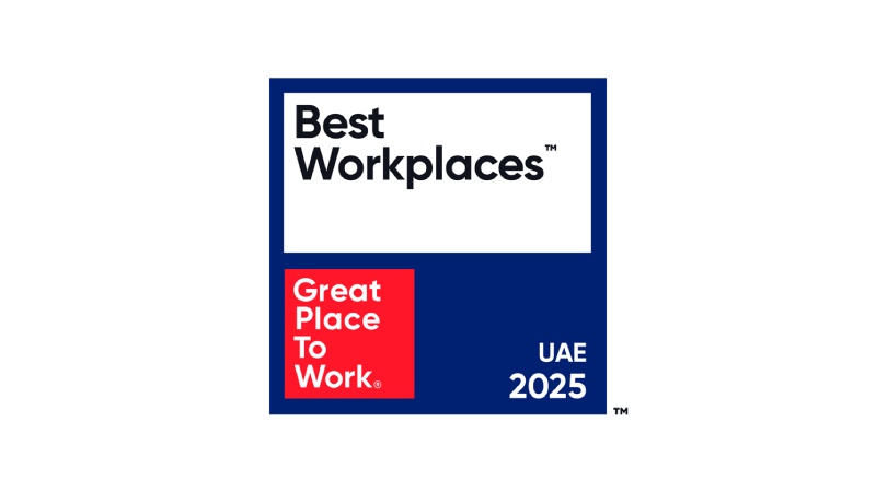 Best workplaces badge. Great place to work. UAE 2025