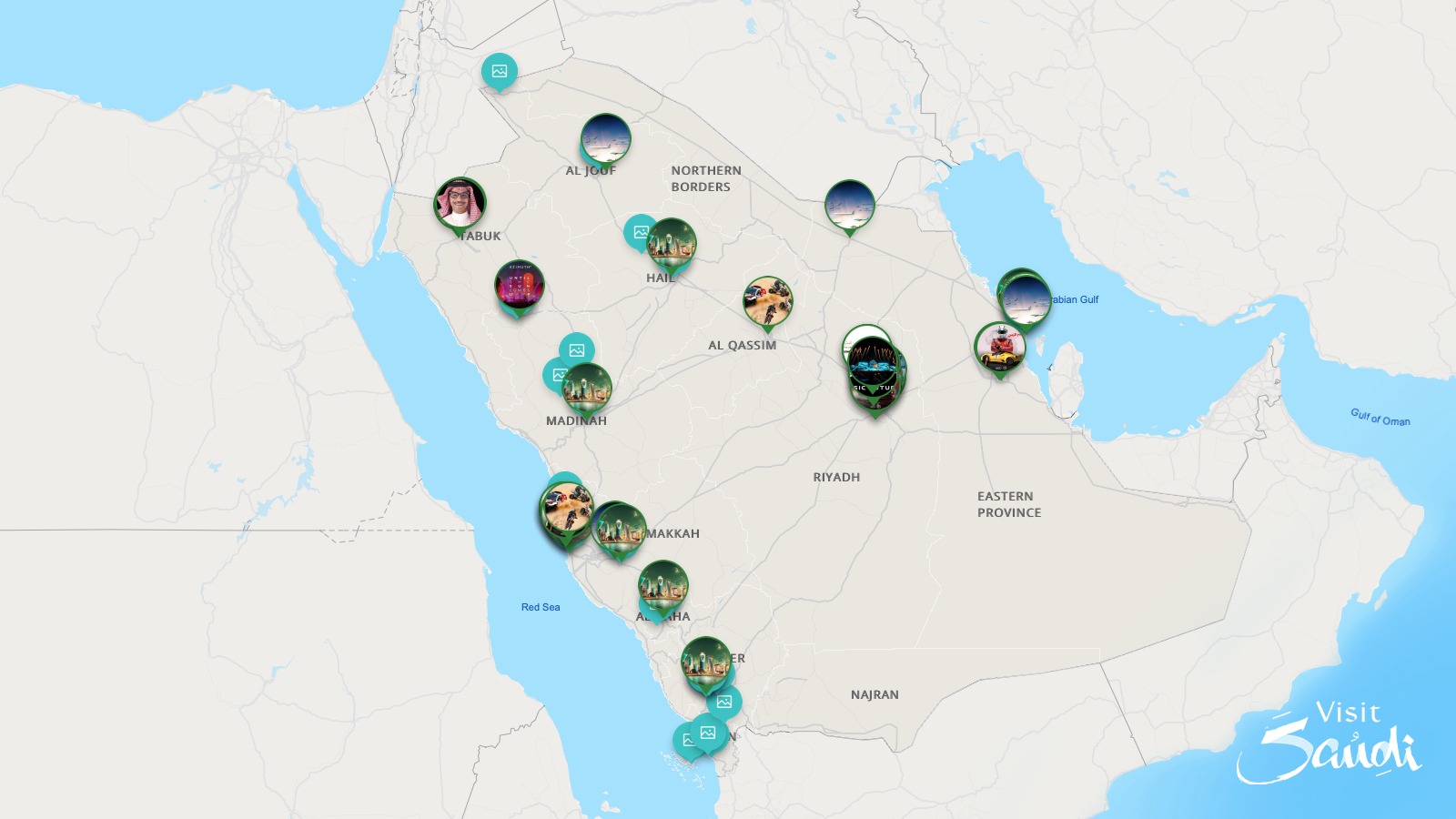 Map visit Saudi